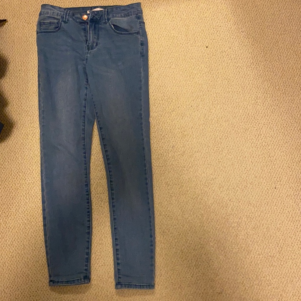 Skinny blue jeans (high waisted)